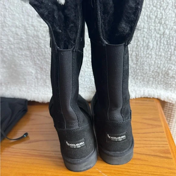 Koolaburra Black Fur-Lined Footwear - Picture 7 of 7